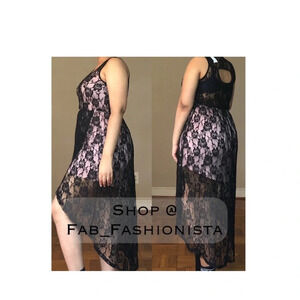 Black lace dress size Medium